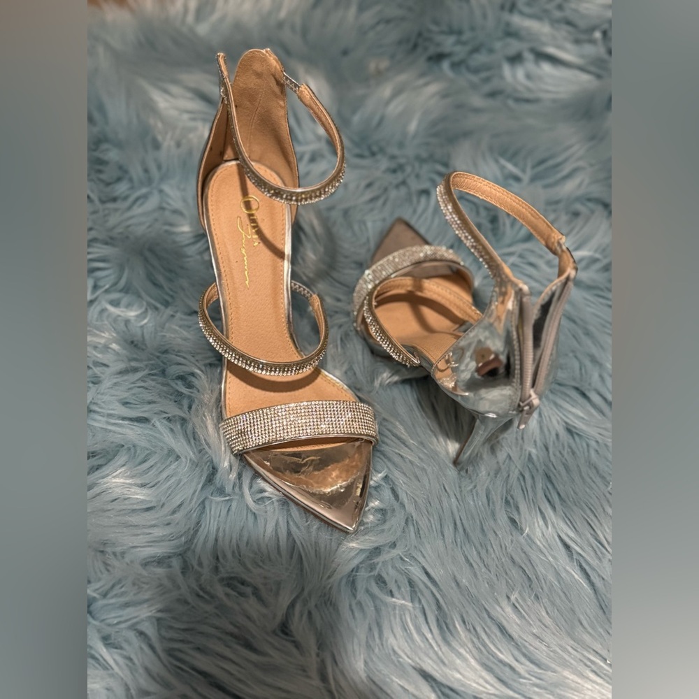 Rhinestone high heels